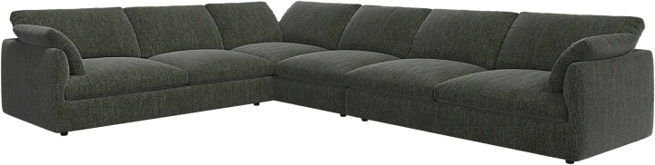 Угловой диван Milano - Tuscany зеленого цвета 3204 -  Под заказ