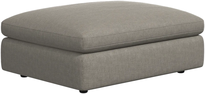 Пуф Milano - Napoli 2250 Ткань серебристо-серая  -  Под заказ