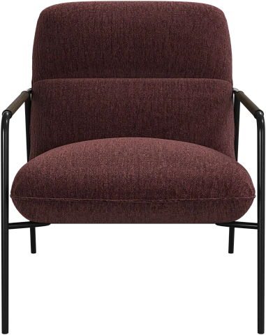 Кресло Terni - Lucca ткань красного цвета 3323 -  Под заказ