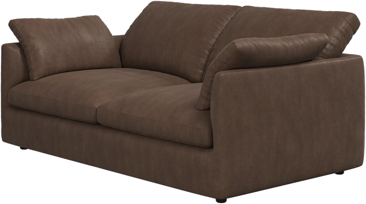 2-х местный диван Milano - York 5122 Кожа светло-коричневого цвета  -  Под заказ