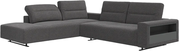 Угловой диван Hampton с регулируемой спинкой и системой хранения с правой стороны