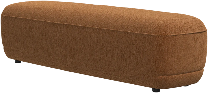 Скамейка Bolzano - Lucca ткань светло-коричневого цвета 3324 -  Под заказ