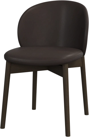 Обеденный стул Princeton - Nordic Vintage кожа 5152 темно-коричневого цвета -  Под заказ