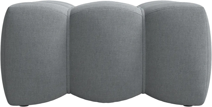 Пуф Nawabari - Frisco 2063 Ткань с покрытием aquaclean светло-серого цвета  -  Под заказ