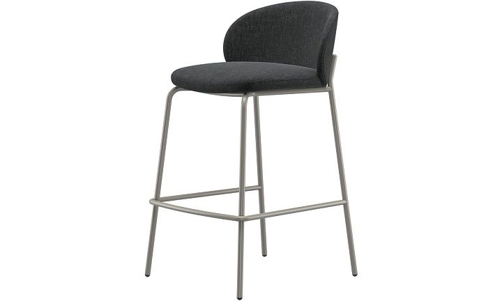 Барный стул Princeton - Napoli 2255 Ткань цвета серого камня -  Под заказ