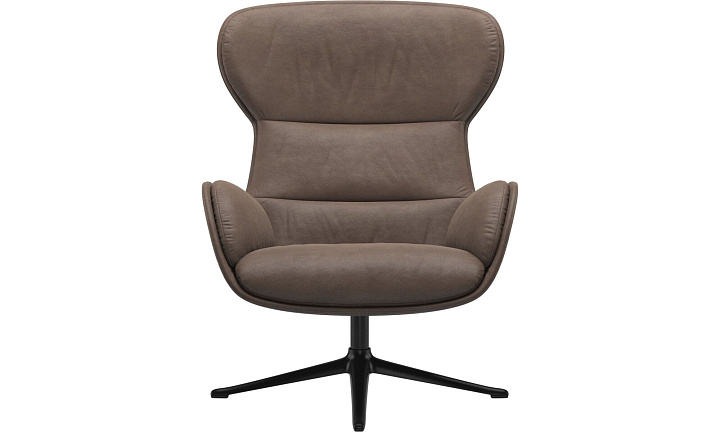 Кресло Reno с функцией вращения - York 5122 Кожа светло-коричневого цвета  -  Под заказ