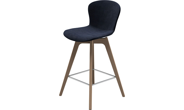 Барный стул Adelaide - Velvet 3031 Синяя ткань  -  Под заказ