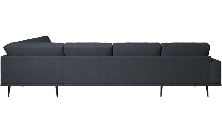 Угловой диван Carlton с модулем для отдыха - Skagen 3164 Стальная ткань  -  Под заказ