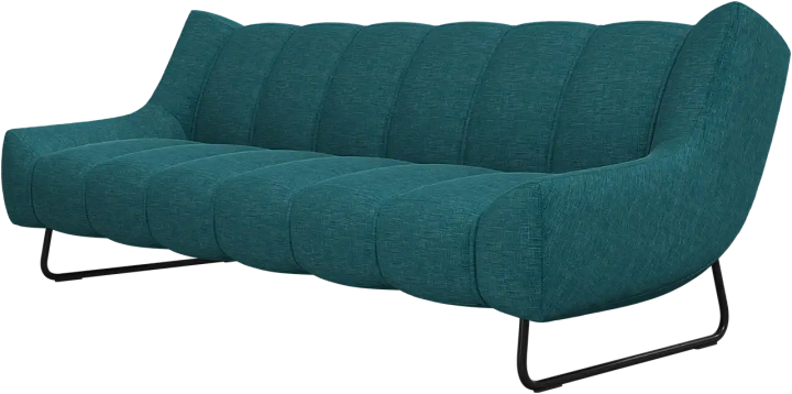 3-х местный диван Nawabari - Napoli 2253 Ткань зелено-голубого цвета  -  Под заказ