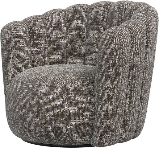 Кресло Sweet Art c поворотным основанием - Tuscany коричневого цвета 3202 -  Под заказ