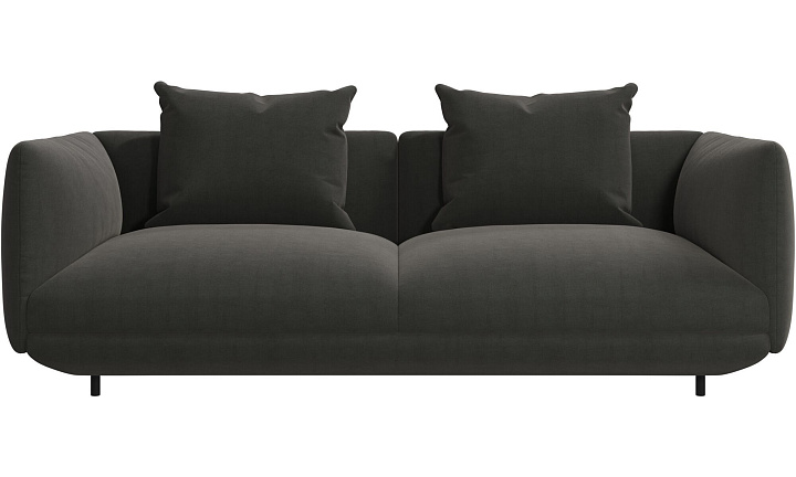 2-местный модуль Salamanca с 2 подлокотниками -  Frisco 2058 Темно-зеленая ткань -  Под заказ