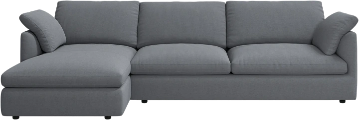 Угловой диван Milano - Frisco 2067 Ткань цвета серого камня  -  Под заказ