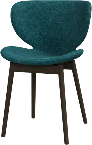 Cтул Hamilton без поворотной функции массив - Napoli 2253 Ткань зелено-голубого цвета  -  Под заказ