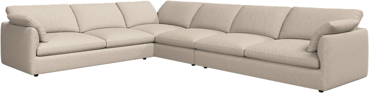Угловой диван Milano - Lazio 3091 Ткань бежевого цвета  -  Под заказ