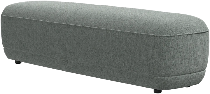 Скамейка Bolzano - Lucca ткань зеленого цвета 3322 -  Под заказ