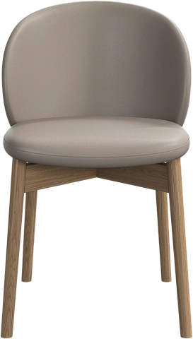 Обеденный стул Princeton - Nordic Grain кожа серо-бежевого цвета 5135 -  Под заказ