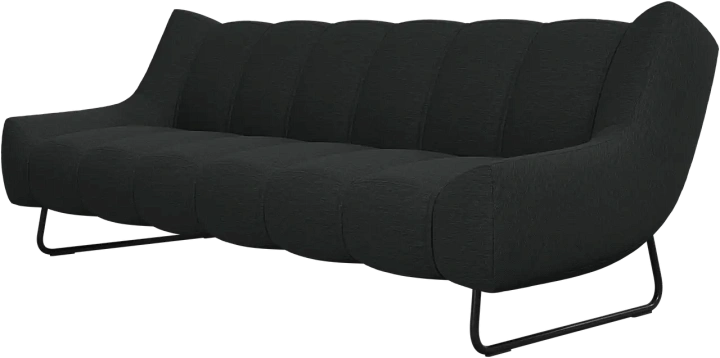 3-х местный диван Nawabari -  Nani 2111 Ткань темно-серого цвета -  Под заказ