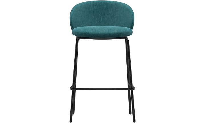 Барный стул Princeton - Napoli 2253 Ткань зелено-голубого цвета  -  Под заказ