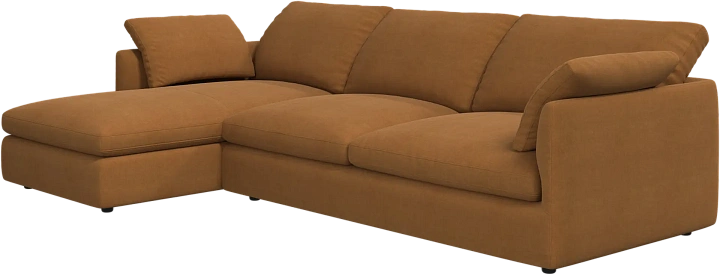 Угловой диван Milano - Frisco 2057 Ткань цвета кэмел с функцией акваклин  -  Под заказ