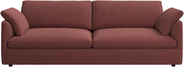 3-х местный диван Milano - Rimini ткань кирпично-красного цвета 3088 -  Под заказ