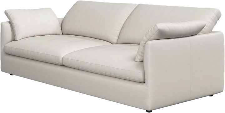 3-х местный диван Milano - Nordic Grain кожа светло-бежевого цвета 5136 -  Под заказ