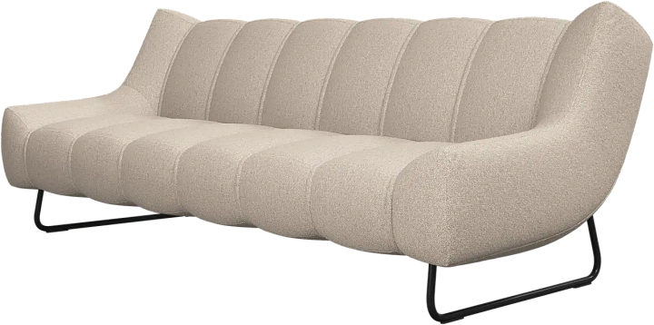 3-х местный диван Nawabari - Lazio 3091 Ткань бежевого цвета  -  Под заказ