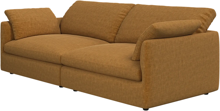 3-х местный диван Milano из двух модулей - Napoli 2252 Ткань золотисто-бежевого цвета  -  Под заказ