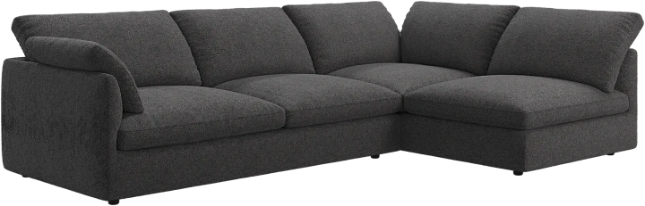 Угловой диван Milano - Lazio 3097  Lazio серого цвета -  Под заказ