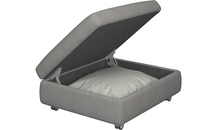 Пуф Taylor - Tomelilla fabric 3142 Grey  -  Под заказ