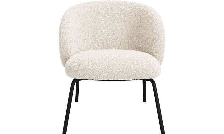 Кресло Princeton - Auckland Boucle 3180 Белая Ткань  -  Под заказ