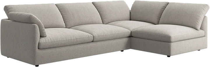 Угловой диван Milano - Rimini ткань бежевого цвета 3087 -  Под заказ