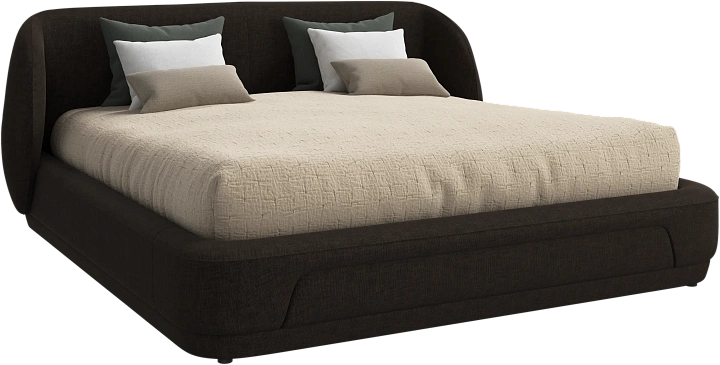Кровать Bolzano - Napoli 2251 Ткань серо-коричневого цвета  -  Под заказ