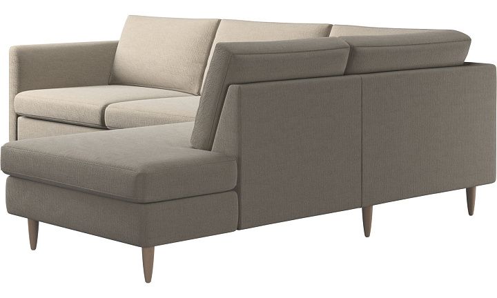 Угловой диван Indivi с модулем для отдыха - Bristol 3063 Ткань бежевая  -  Под заказ