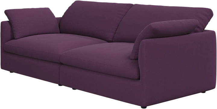 3-х местный диван Milano из двух модулей - Frisco 2278 Ткань фиолетово-винного цвета -  Под заказ