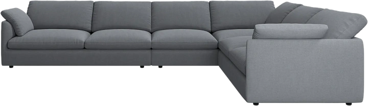 Угловой диван Milano - Frisco 2067 Ткань цвета серого камня  -  Под заказ