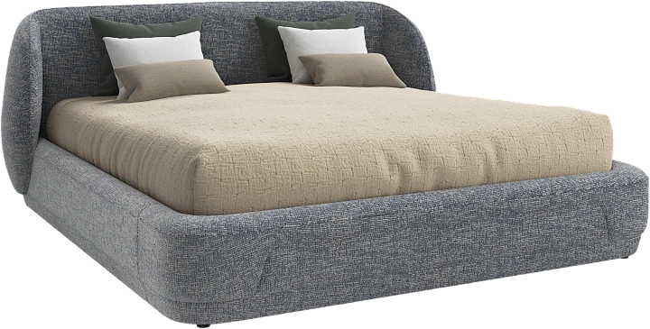 Кровать Bolzano - Tuscany синего цвета 3206 -  Под заказ