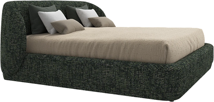 Кровать Bolzano - Tuscany зеленого цвета 3204 -  Под заказ