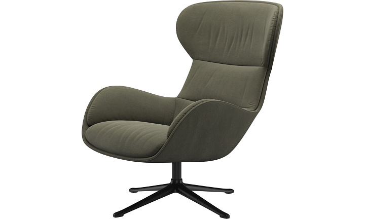 Кресло Reno с функцией вращения - York  5121 Kожа светло-зеленая -  Под заказ