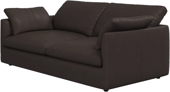 2.5 местный диван Milano - Nordic Vintage кожа 5152 темно-коричневого цвета -  Под заказ