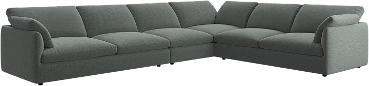 Угловой диван Milano - Lucca ткань зеленого цвета 3322 -  Под заказ