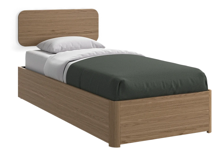 Кровать Element с настенным изголовьем  -  Под заказ