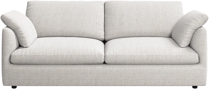 2.5 местный диван Milano - Lucca ткань белого цвета 3321 -  Под заказ