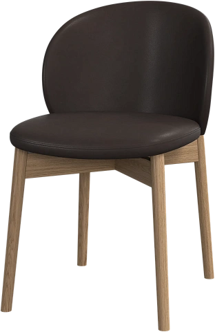 Обеденный стул Princeton - Nordic Vintage кожа 5152 темно-коричневого цвета -  Под заказ