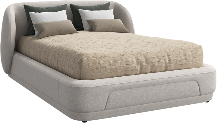 Кровать Bolzano - Copenhagen Белый 3310 -  Под заказ