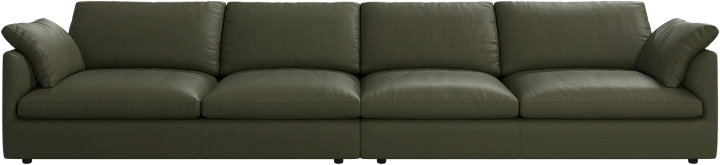 4-х местный диван Milano - Nordic Grain 5133 Кожа светло-зеленого цвета -  Под заказ