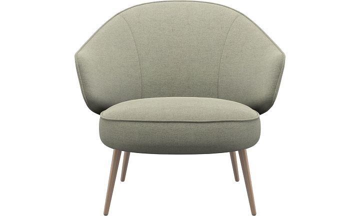 Кресло Charlotte - Lazio 3092 Светло-зеленая ткань  -  Под заказ