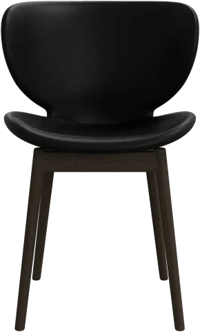 Cтул Hamilton без поворотной функции массив - Nordic Grain 5130 Кожа черного цвета -  Под заказ