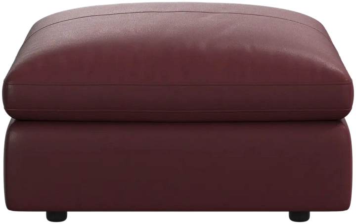 Пуф Milano - Nordic Vintage кожа 5145 бордового цвета -  Под заказ