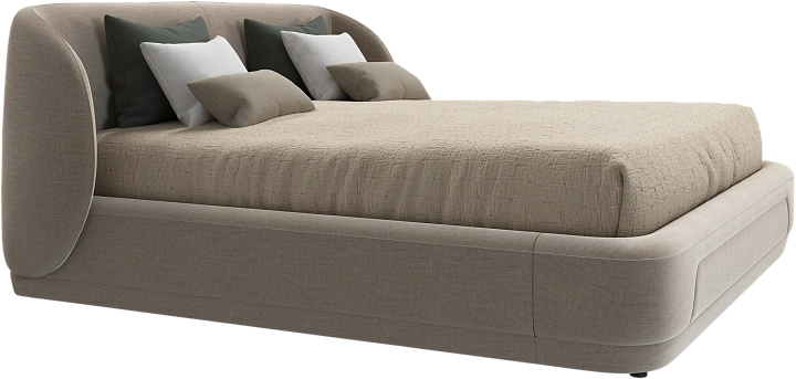 Кровать Bolzano - Napoli 2267 Ткань песочного цвета -  Под заказ