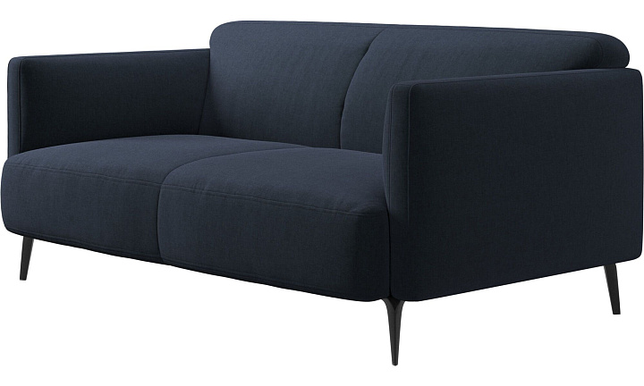 2-х местный диван Modena - Frisco 2065 Ткань тёмно-синего цвета  -  Под заказ